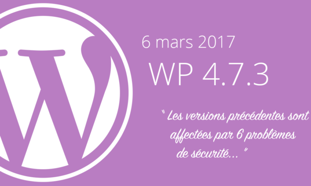 La version 4.7.2 de WordPress est affectée par 6 failles de sécurité !