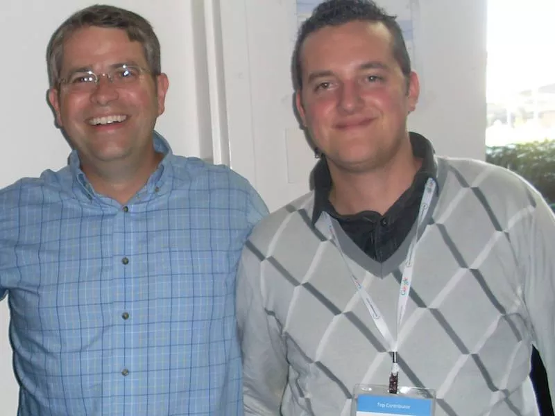 Nicolas Laruelle avec Matt Cutts