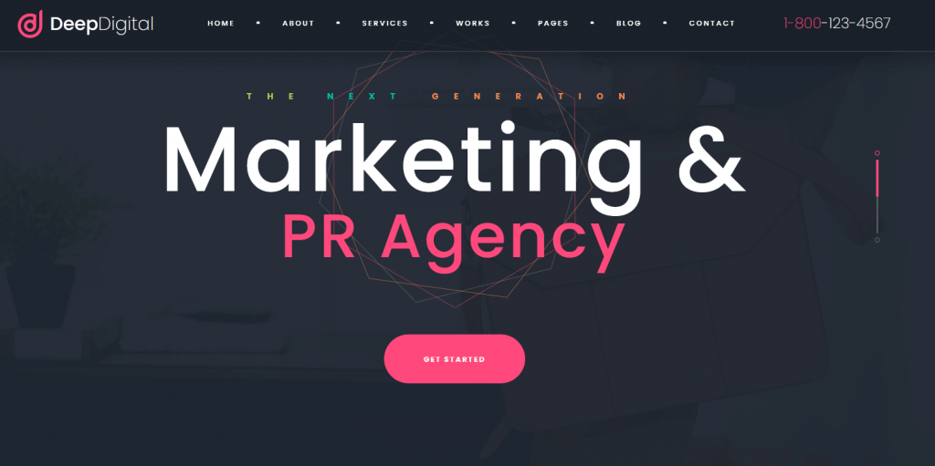 DeepDigital: el mejor tema para agencia de marketing digital, con un portafolio moderno ... 