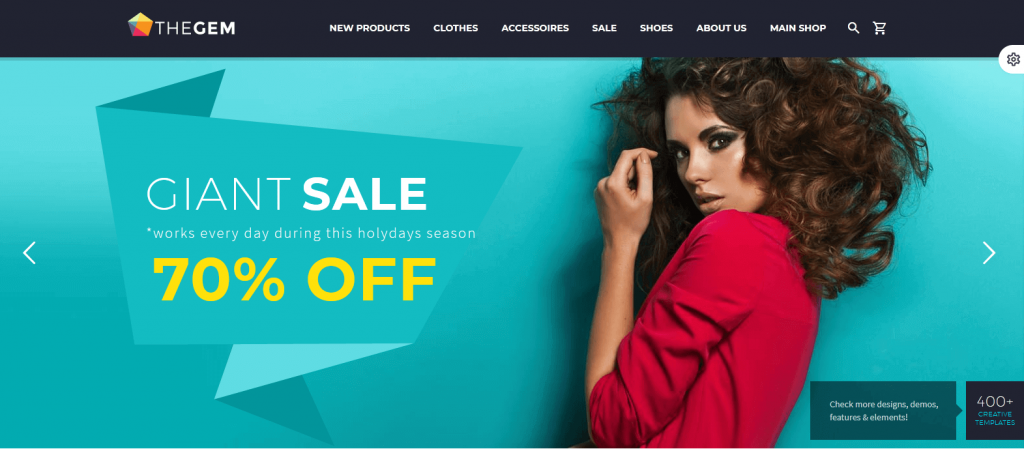 TheGem: 1er mejor tema WordPress ThemeForest de moda femenina para bloggers de moda