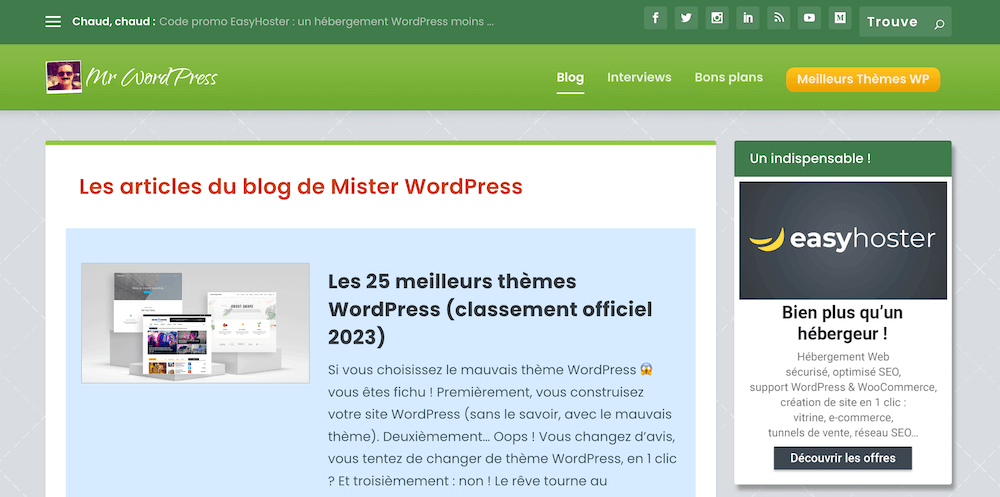 Exemple de sites créés avec Divi